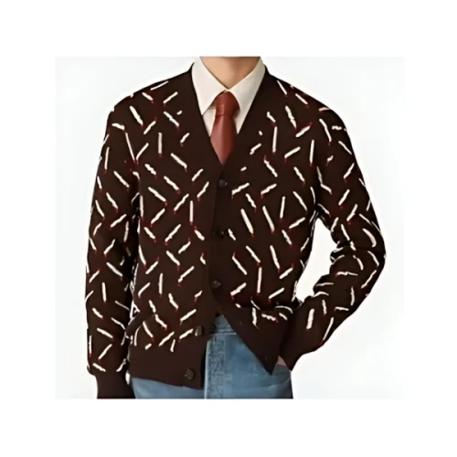 BOTTEGA VENETA コットンジャカード マッチ カーディガン