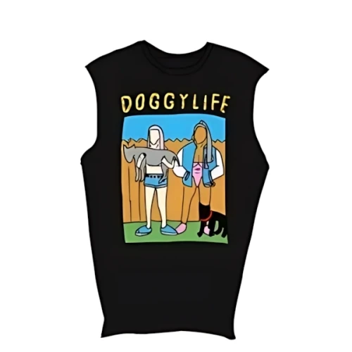 PUNYUS DOGGYLIFEノースリーブTシャツ