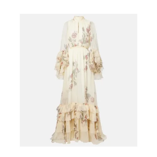ETRO Floral silk crepon gown