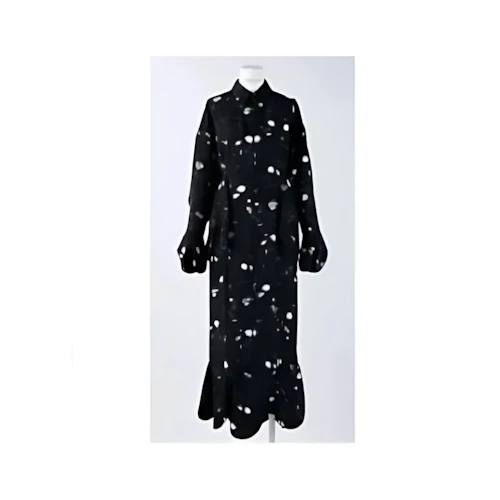 ENFOLD DRIP-COLLAR DRESS
