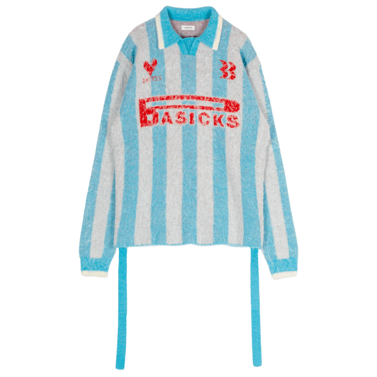 BASICKS 2way Football Stripe Knit