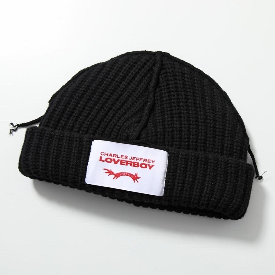 CHARLES JEFFREY LOVERBOY ニット帽 LABEL BEANIE