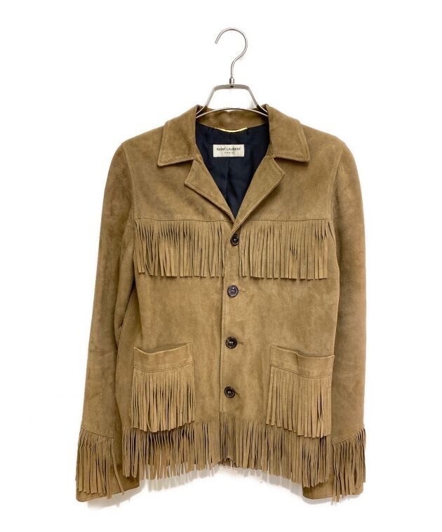 SAINT LAURENT 15SS フリンジレザージャケット