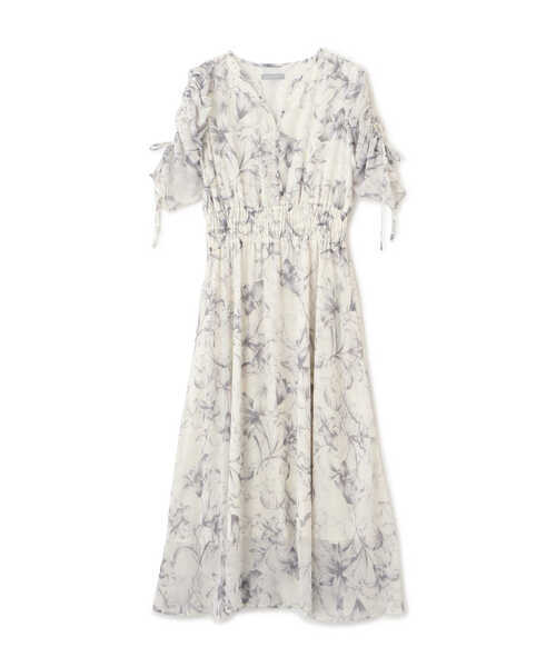 JILLSTUART リリィフラワープリントワンピース
