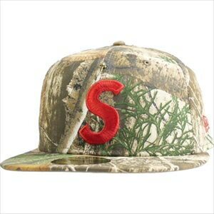 SUPREME 24SS Gold Cross S Logo New Era Real Tree キャップ