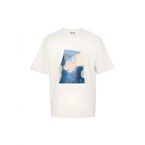 MSGM "FANTASTIC GREEN INVERSE SERIES" organic jersey cotton T-Shirt