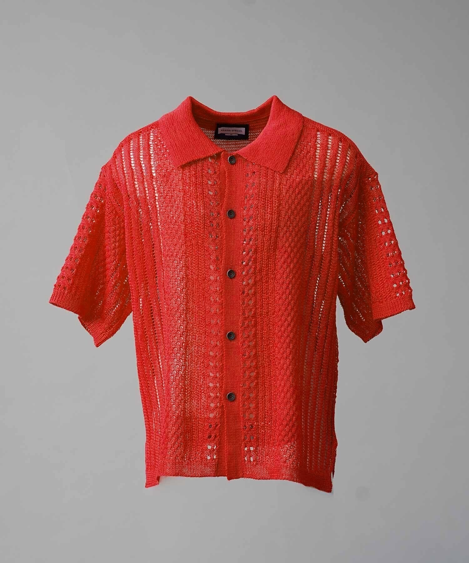 MAISON SPECIAL Prime-Over Short Sleeve Knit Shirt