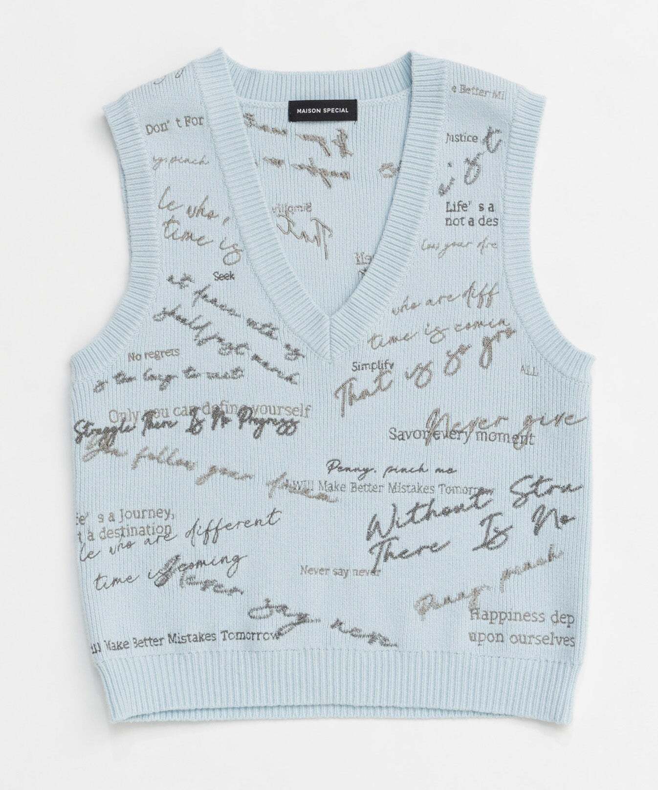 MAISON SPECIAL Embroidery Vest