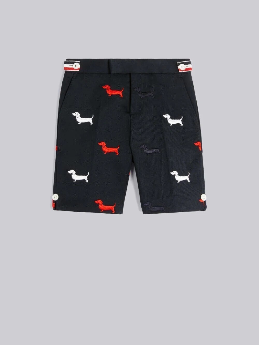 THOM BROWNE.NEW YORK コットンツイル HECTOR ハーフドロップ サイドタブ ショーツ
