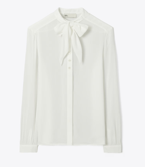 Tory Burch ジョーゼット ボウブラウス