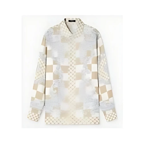 VERSACE MEDUSA CONTRASTO SILK SHIRT