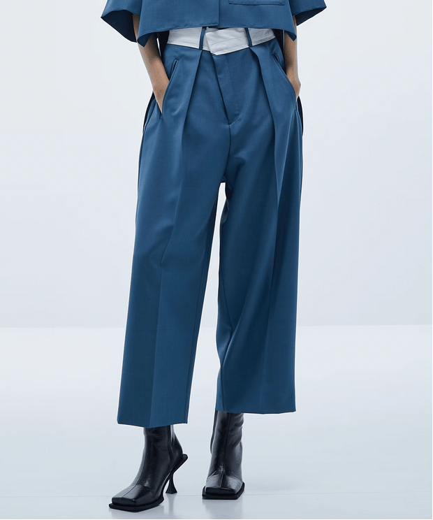 STUDIOUS Asymmetric Front Trousers