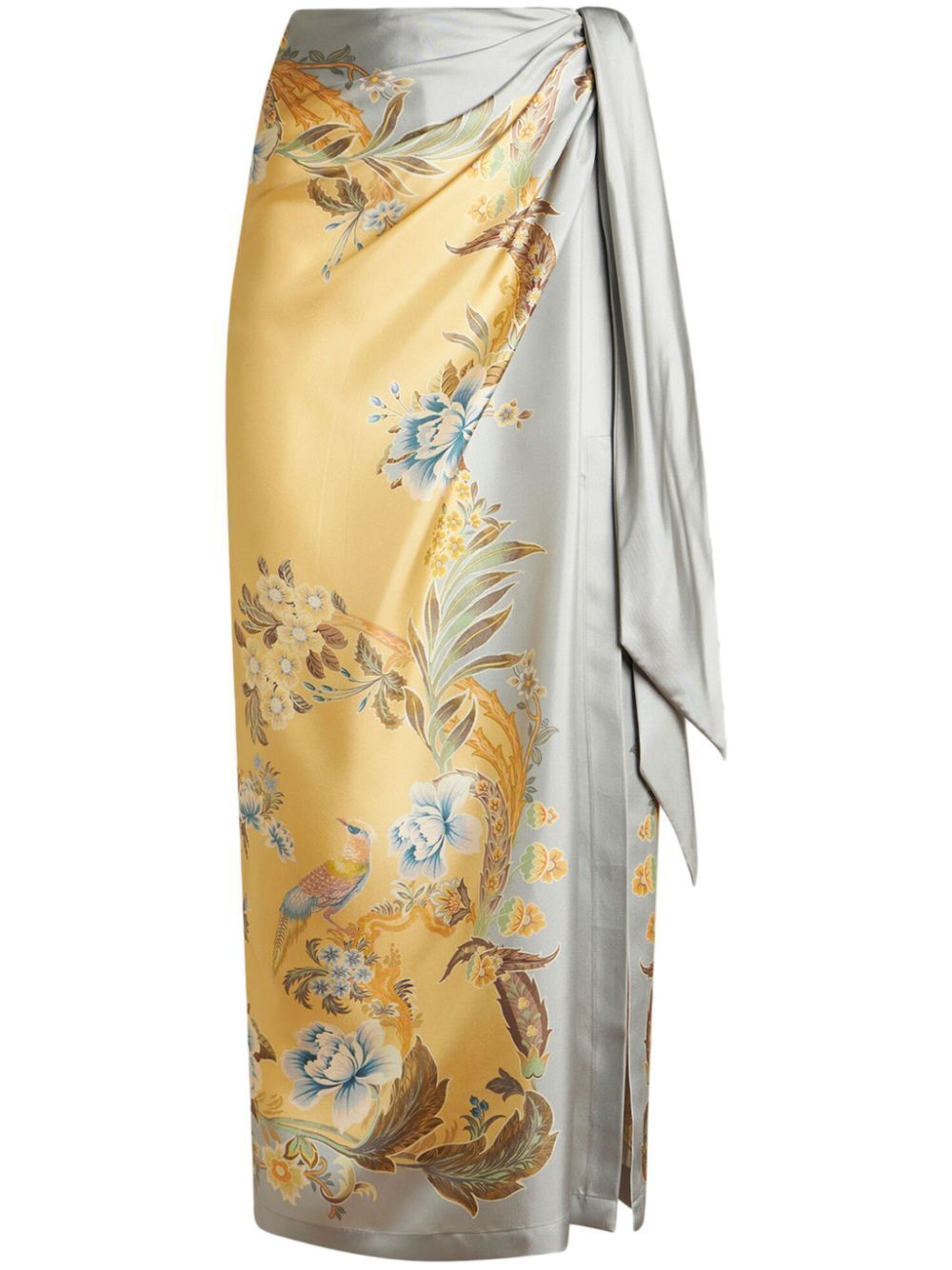 ETRO フローラル シルクスカート