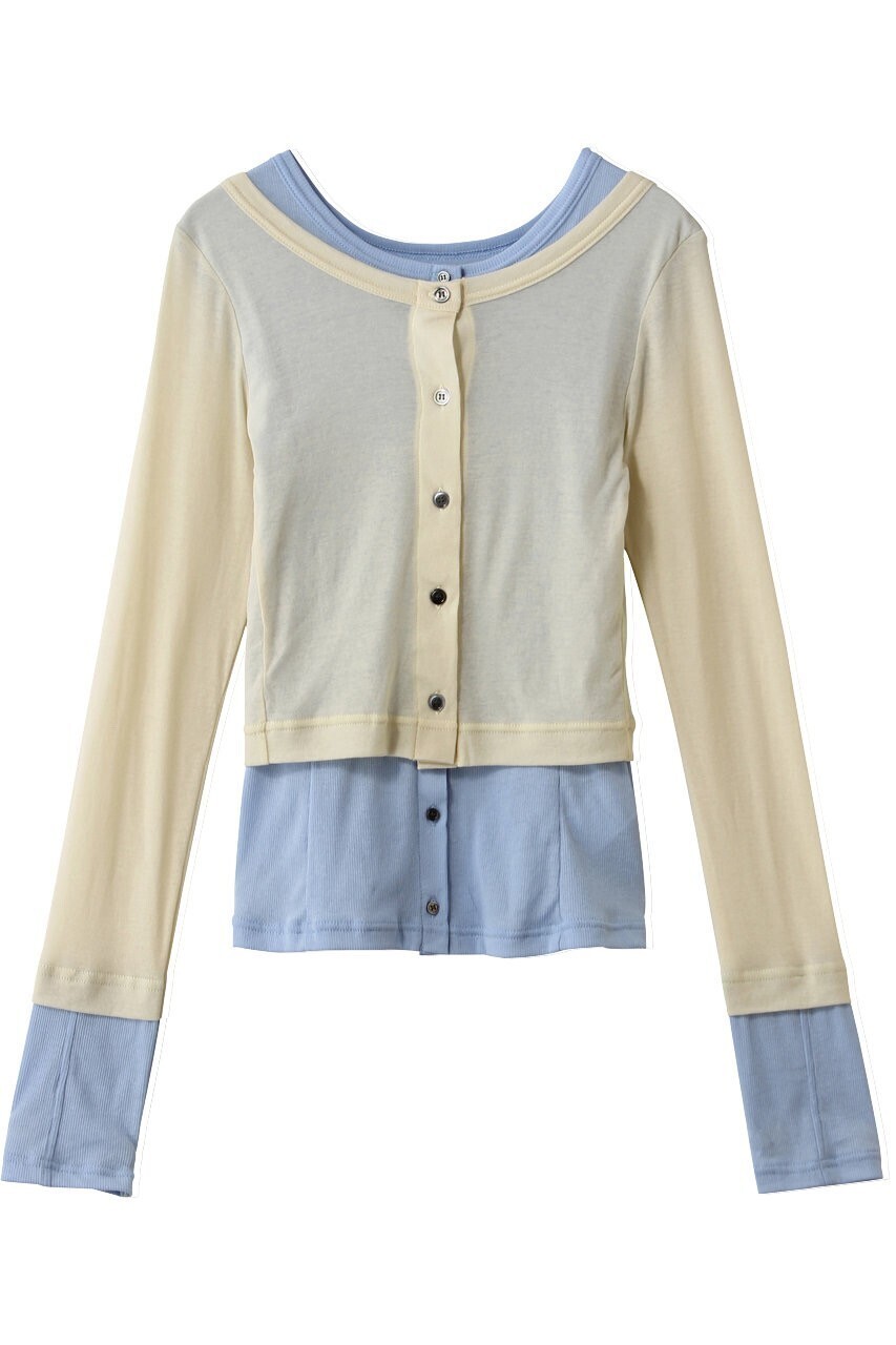 MAISON SPECIAL 2WAY Neck Bicolor Comfort Top/2WAYネックバイカラーコンフィートップ
