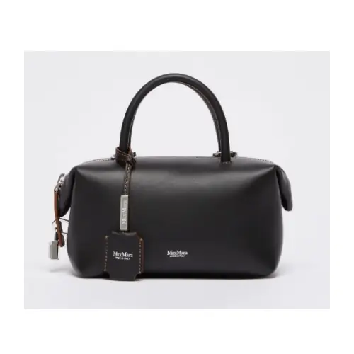 Max Mara [ホールドオール] カーフレザー ダブル ハンドル スモール バッグ