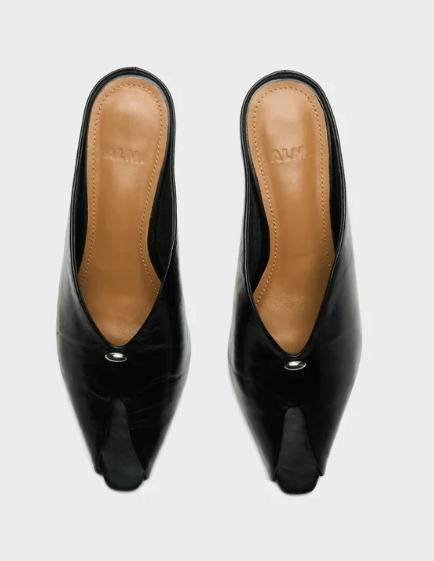 ALM. LILAC LEATHER MULES