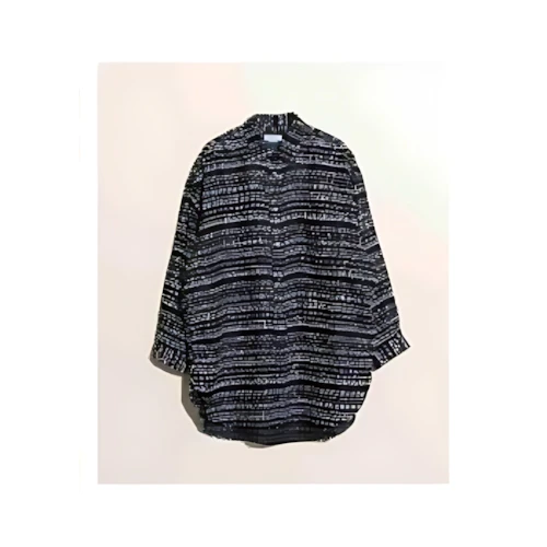 MAISON SPECIAL Prime-Over Nep Jacquard Shirt Coat