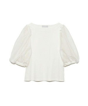 CELFORD シアースリーブコンビカットソー