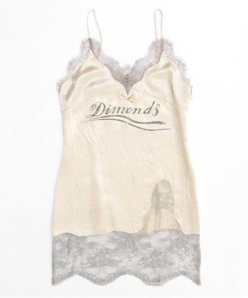 MAISON SPECIAL Print Camisole Lace Tunic