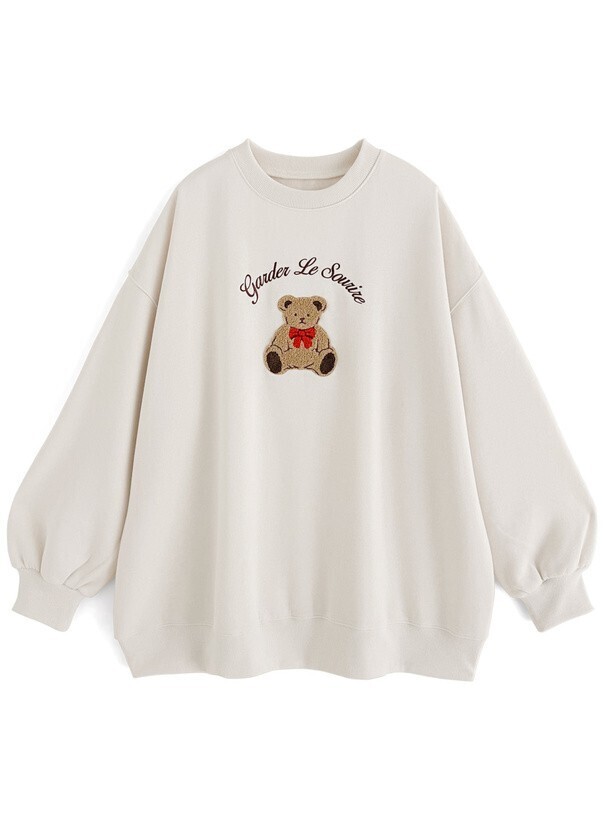 GRL テディベアスウェットトップス