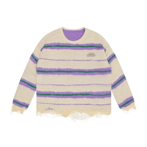 TAKA Original distressed-effect knit jumper