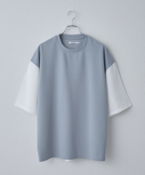 COLONY 2139 ジョーゼットフハク切替半袖Tシャツ