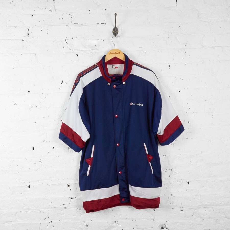 Champion Short Sleeve 90s Tracksuit Top Jacket