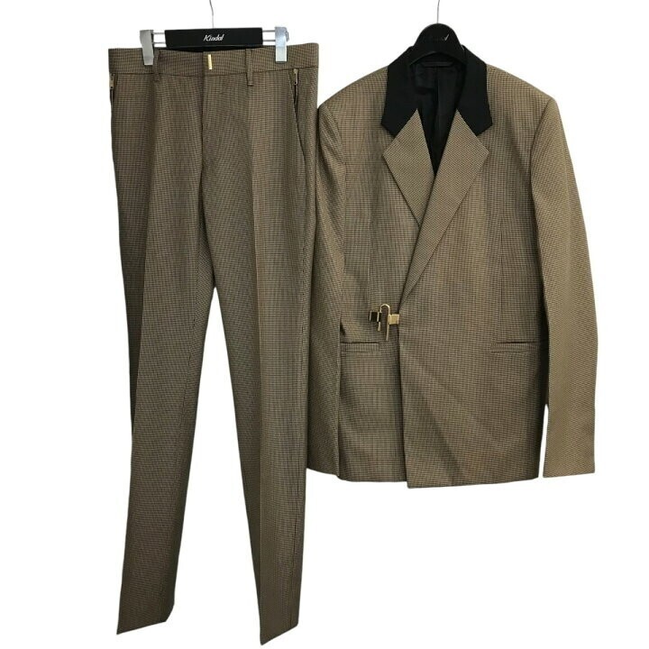 GIVENCHY パドロック付き千鳥格子セットアップスーツ