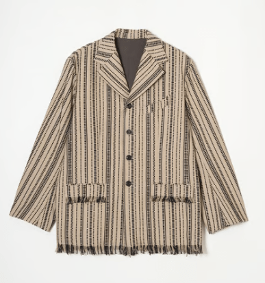 meagratia meagratia Dobby stripe sack JKT