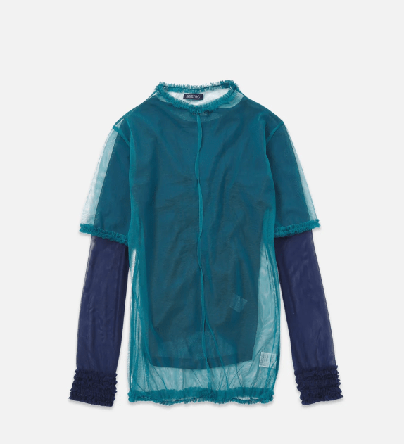 RONE PARC 4way layered sheer top
