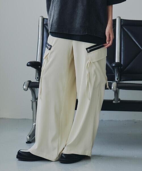 tk.TAKEO KIKUCHI AラインサイドZIPカーゴパンツ