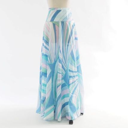 Emilio Pucci イリデコットンマキシスカート
