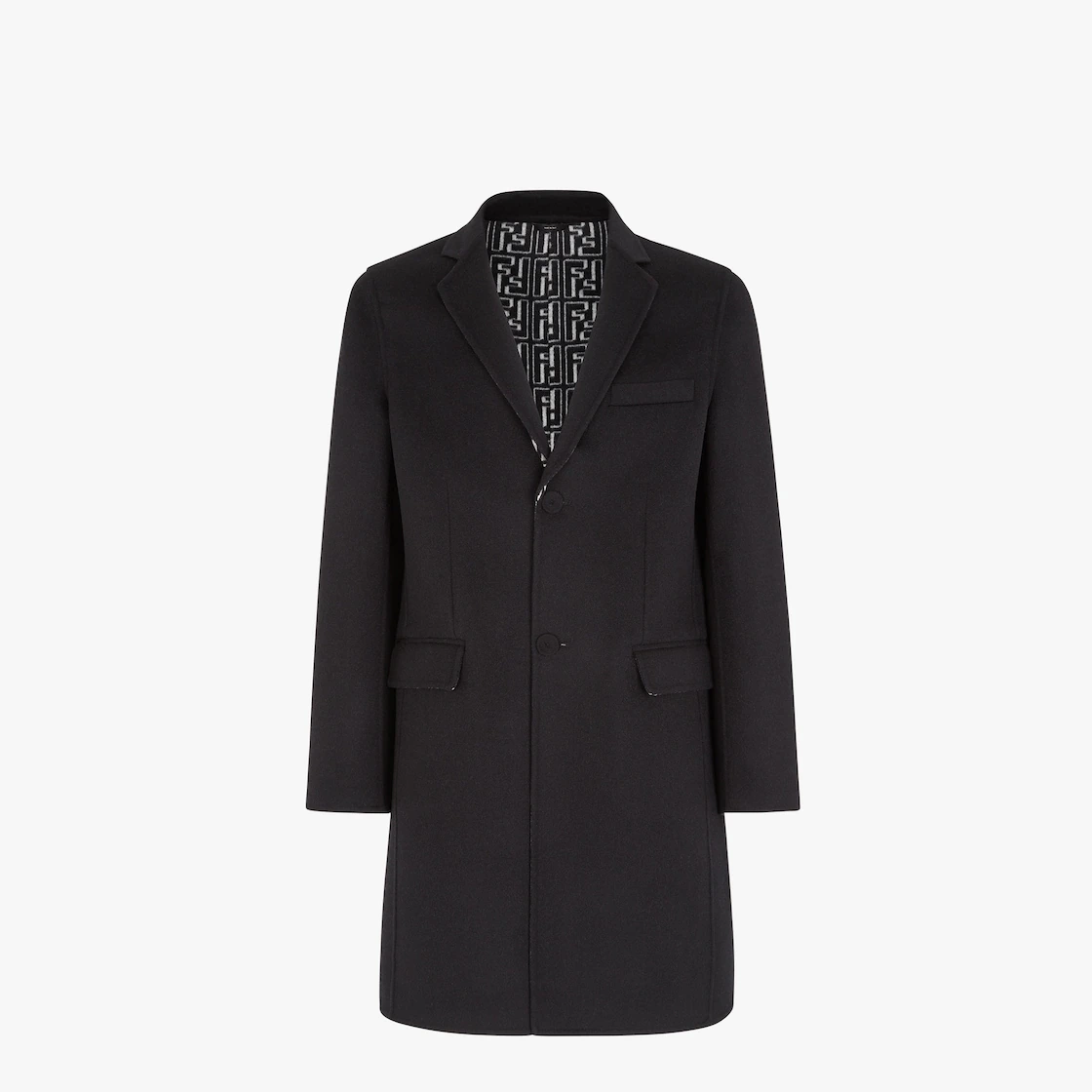 FENDI ブラックウール コート