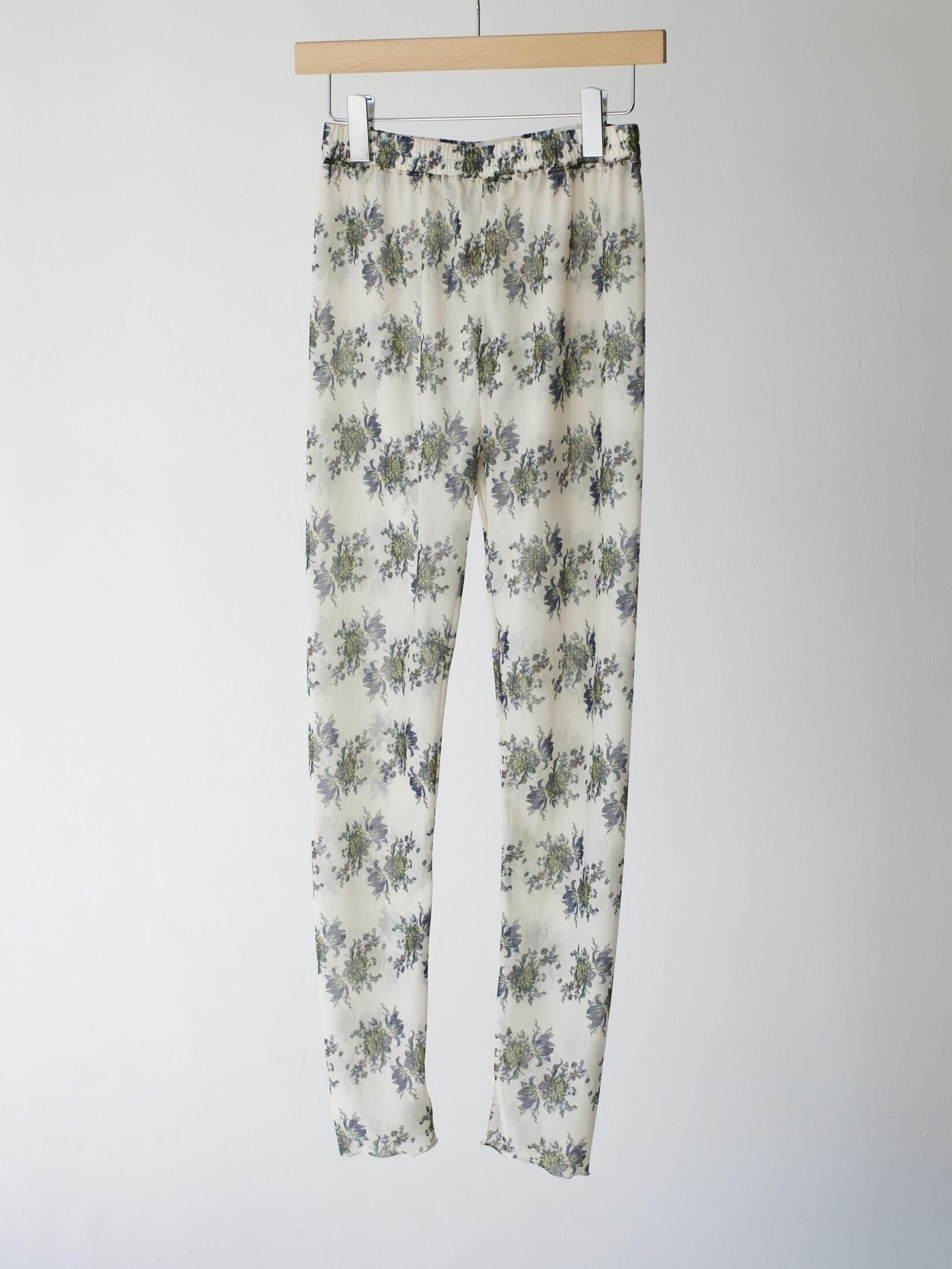FUMIE=TANAKA sheer leggings WHITE