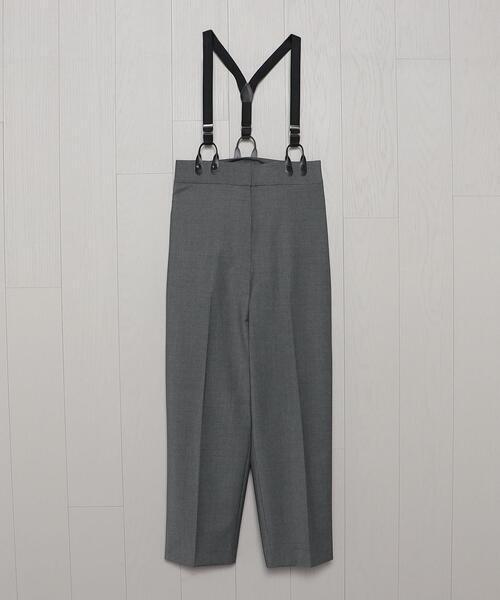 H　BEAUTY&YOUTH UNITED ARROWS ＜H＞TROPICAL CLOTH HIGH WAIST SUSPENDERS PANTS