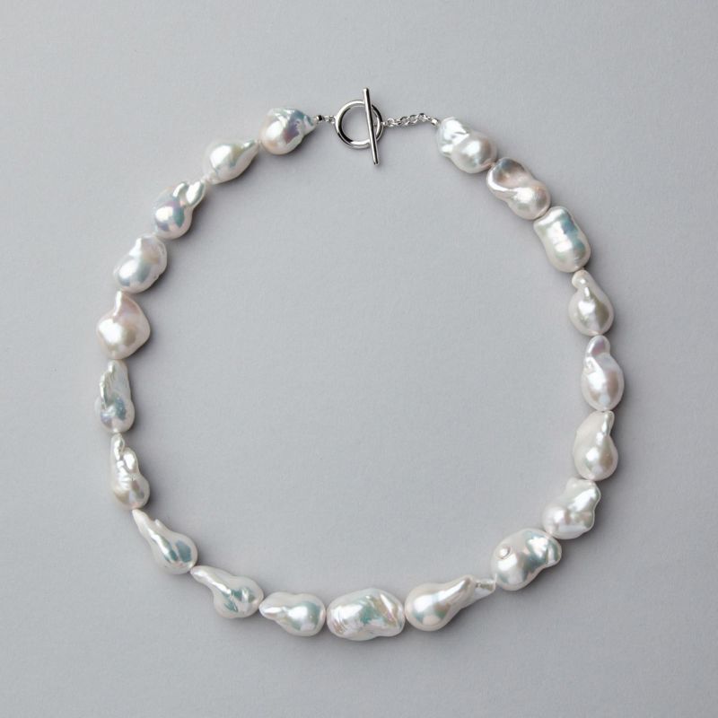 Pearl for Life 淡水バロック真珠 ネックレス 11-13mm -Unique+-