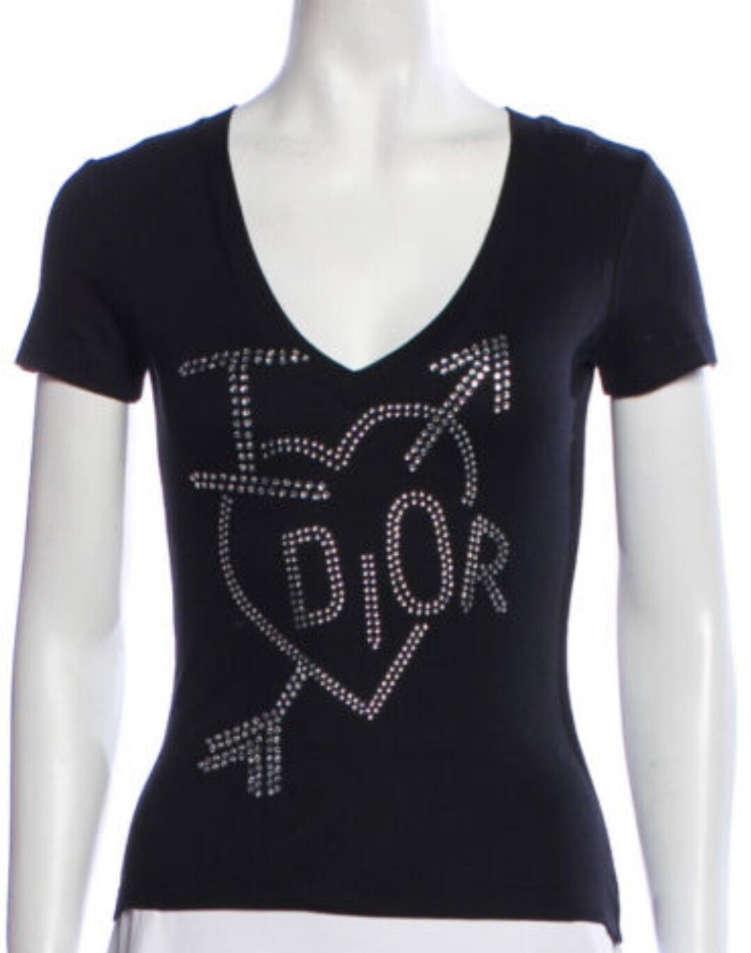 Dior I Love Dior ラインストーンTシャツ