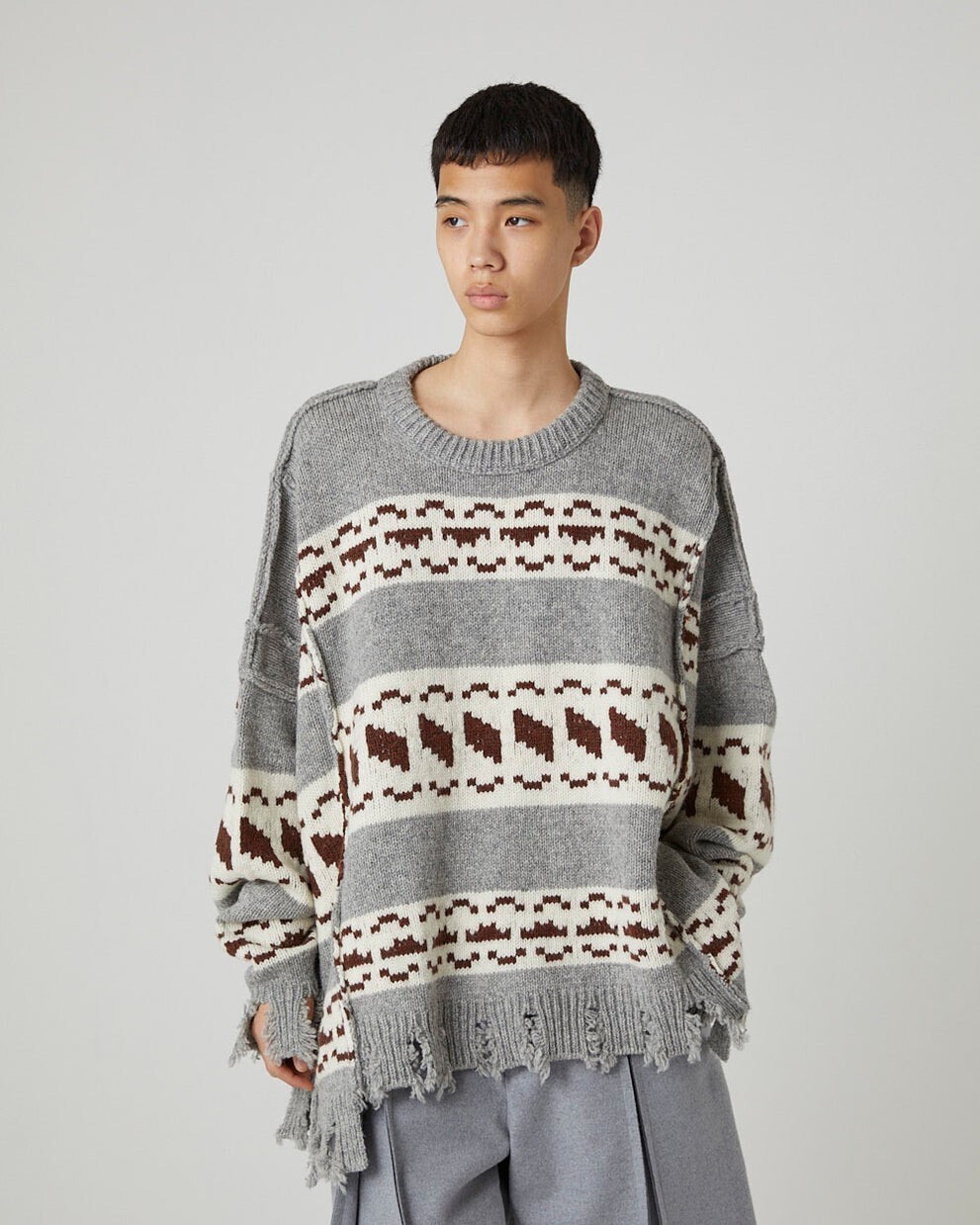DISCOVERED COWICHAN WIDE DAMEGE KNIT