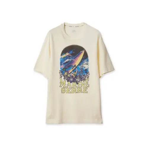 Marine Serre ORGANIC COTTON PRINTED T-SHIRTS CREW