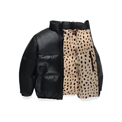 WACKO MARIA LEATHER DOWN JACKET