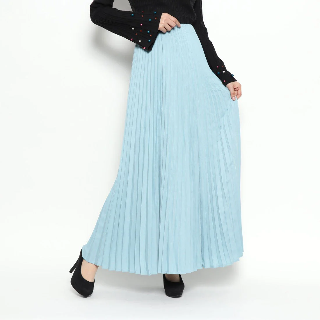 Lily Brown プリーツロングスカート