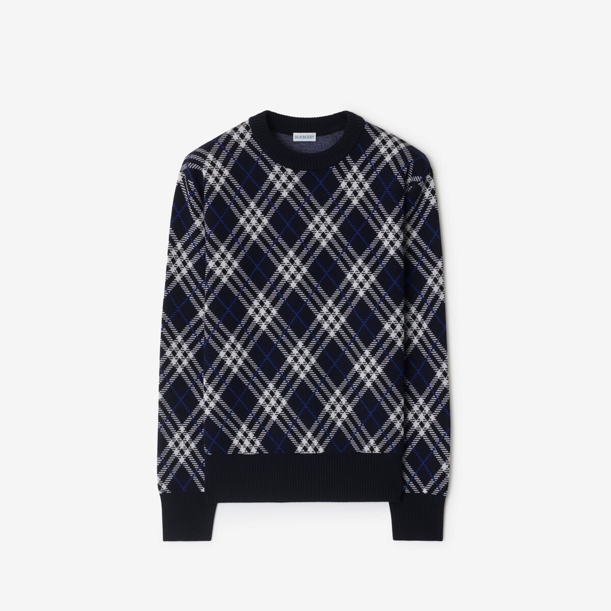 BURBERRY チェック ウールブレンド セーター