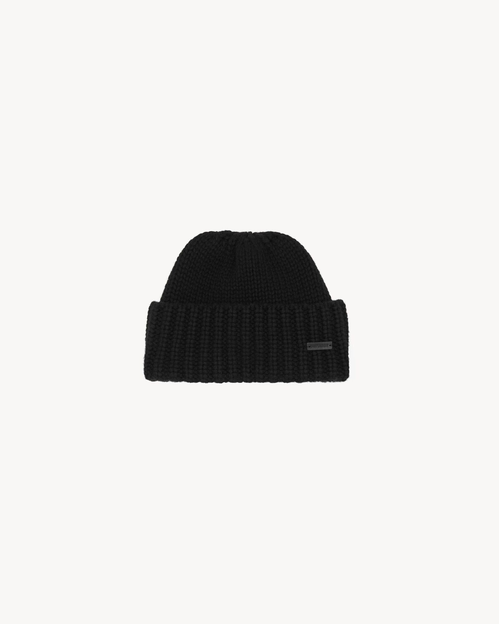 SAINT LAURENT ニットカフビーニー（カシミア）