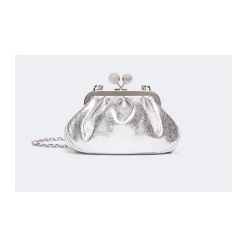 Max Mara ブルーノ メタリック カーフレザー エクストラ スモール パスティチーノ バッグ