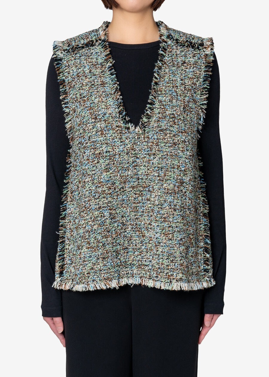 GREED INTERNATIONAL KASURI Classic Tweed Vest in Other