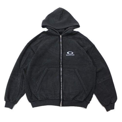 Balenciaga 24AW Inside Out Regular Zip-Up Hoody ジップパーカー