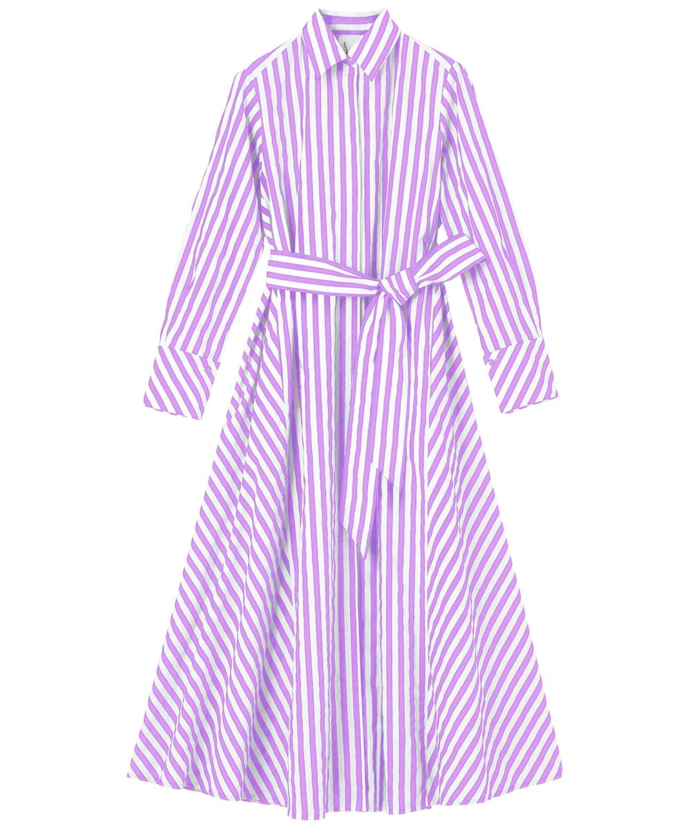 S sybilla カラーストライプシャツドレス