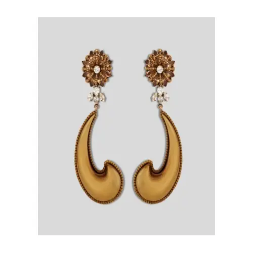 ETRO ペイズリー&クリスタル ピアス