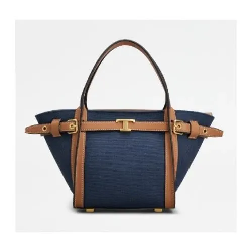 TOD’S キャンバス&レザー バッグ