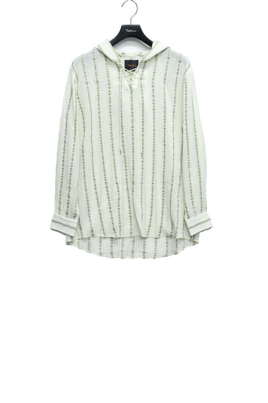 Taiga Igari Stripe Tunic Hoodie(White)